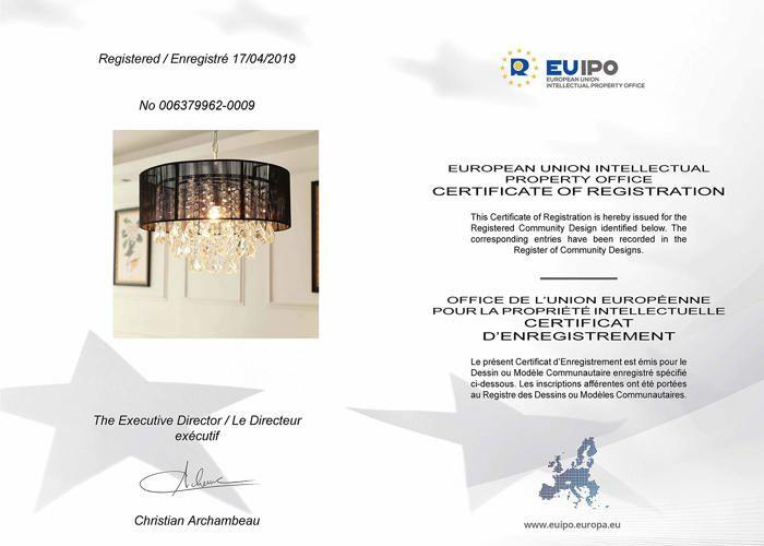 Lustre - Saint Mossi - SM-DY-1804002 - Cristaux K9 - Finition chromée - 1 ampoule E27