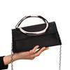 New French Handbag, Small Square Bag, Niche Fashion, Personalized Shoulder Bag, Retro Satin Crossbody Women's Bag