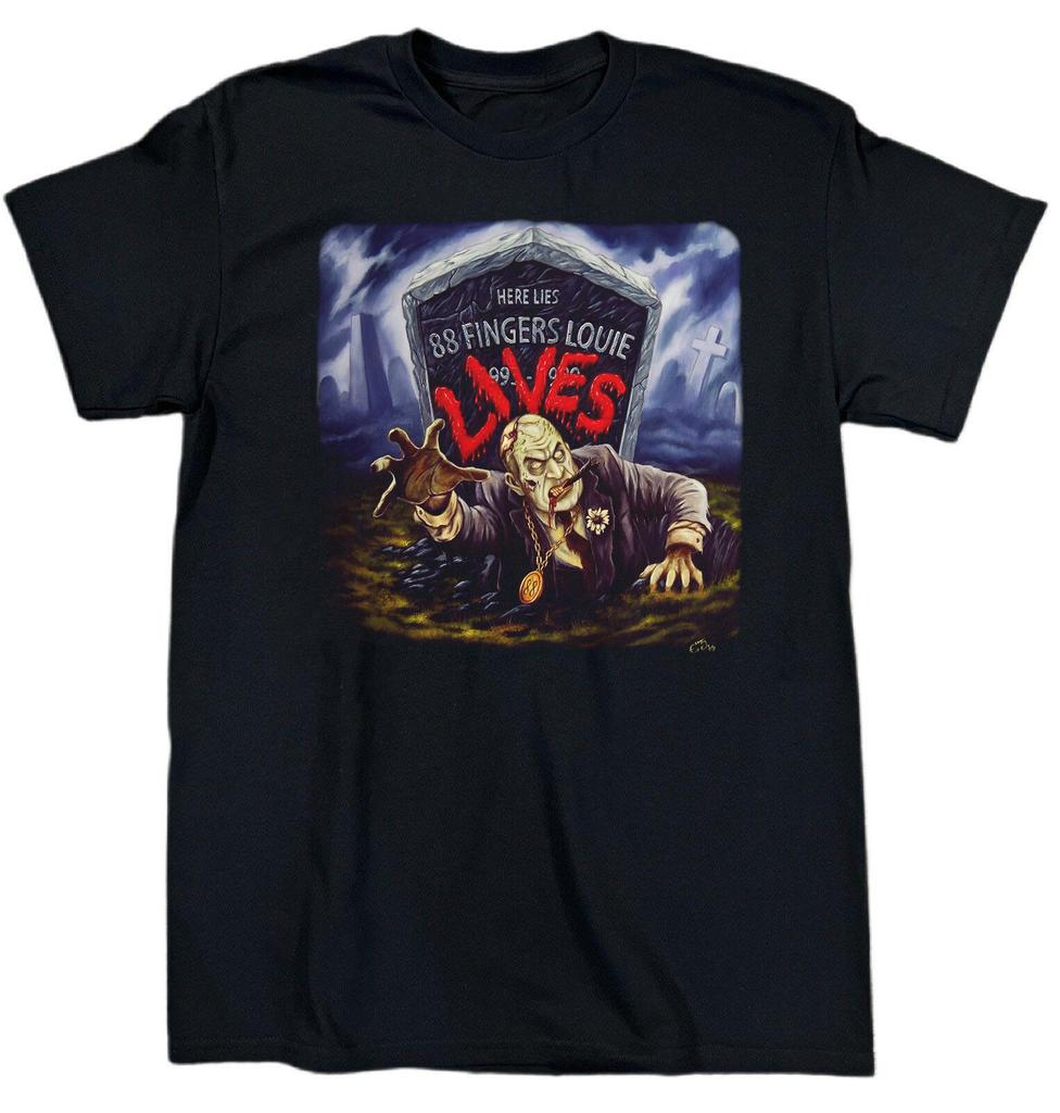 New 88 Fingers Band Lives Album Heavy Cotton T Shirt S-5XL Black TU639