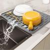 Kitchen Silicone Drain Mat Heat Resistant Non-Slip Drying Mat for Sink Countertop Dish Drying Pad Easy Clean Kitchen Organizer