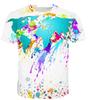 Graffiti 3D Printed T-shirts for Men, Women, Harajuku Streetwear, Androgynous Tops Supplied Directly from the Manufacturer