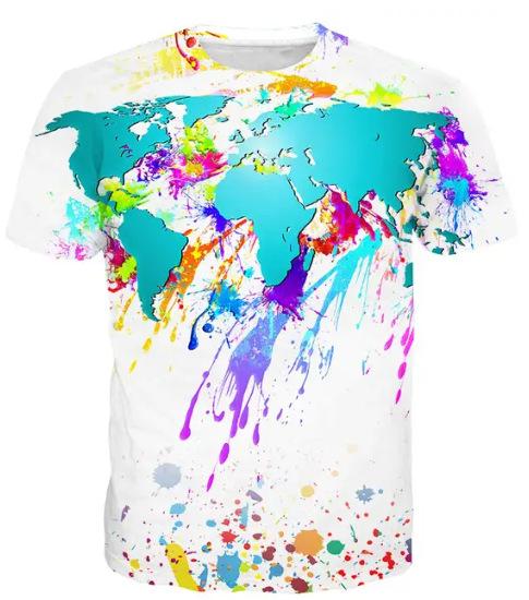 Graffiti 3D Printed T-shirts for Men, Women, Harajuku Streetwear, Androgynous Tops Supplied Directly from the Manufacturer