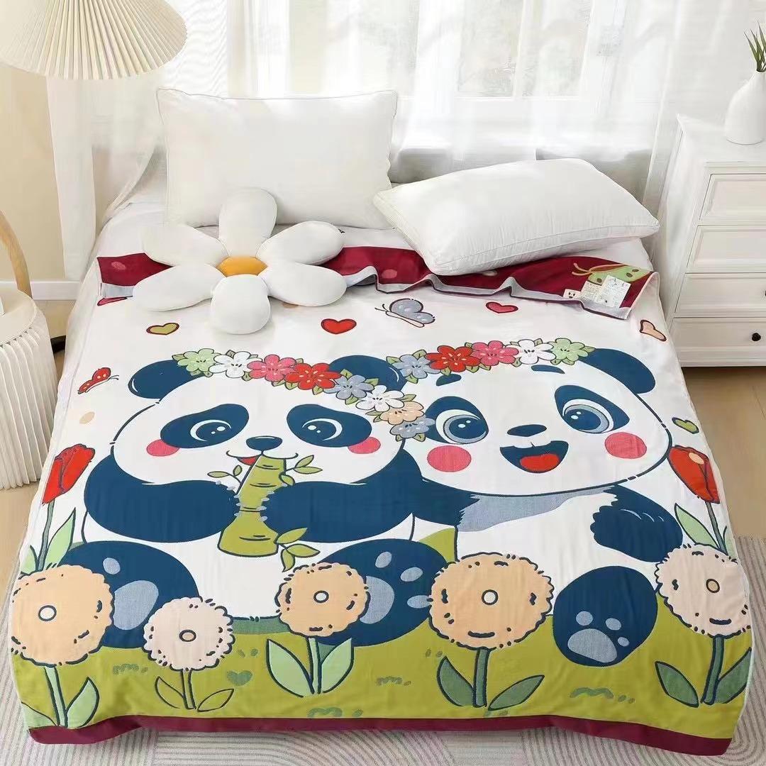 Многослойное марлевое полотенце одеяло полотенце одеяло односпальное двухспальное — фото 5