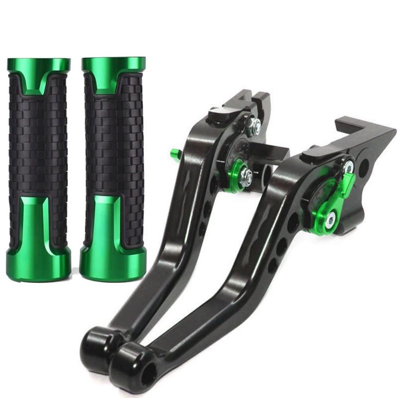 Aluminum Motorcycle Handlebar Grips Brake Clutch Levers Lever Extensions Kawasaki Yamaha Ducati CFMOTO