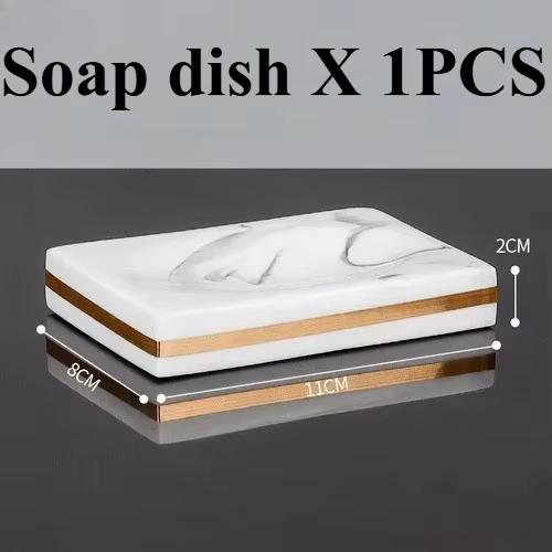 

1pcs Resin Light Luxury Bathroom Wash Tray Hotel Bathroom Bathroom Wash Table Toothbrush Shelf Decoration Toilet Accessories