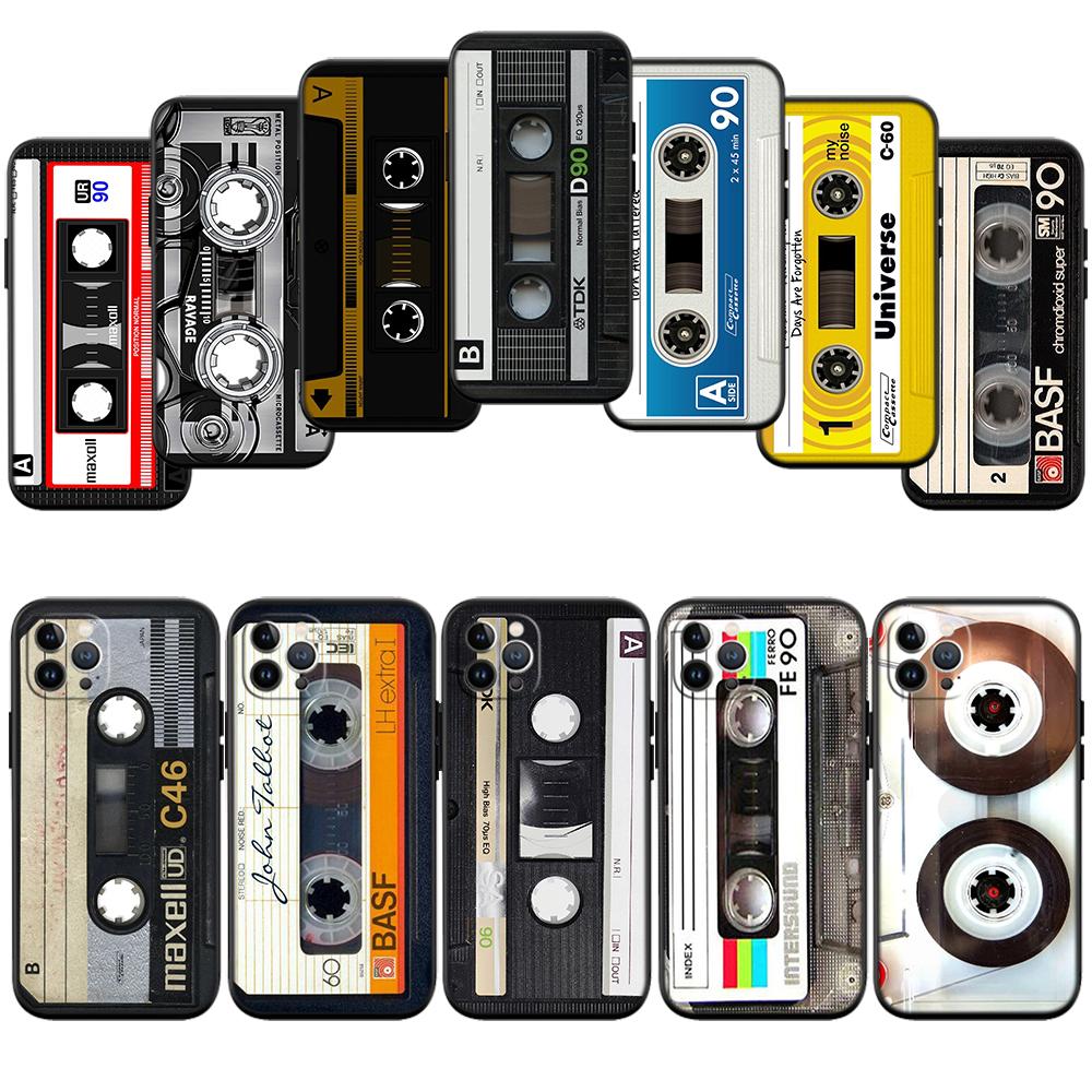 Cassette Vintage Tape Phone Case for Samsung Galaxy S20 S21 Ultra FE Plus A26 A30 A30S A31 A52 A42 A50 A50S