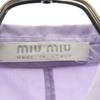 MIUMIU Made In Italy Long Sleeve Cotton Shirt 38 Purple Women Used