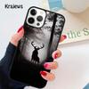 Black Reindeer Deer soft Phone Case Cover For iPhone 17 Air 16 15 14 plus 11 12 13 pro max coque Shell Fundas