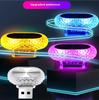 New Oval Angel Eye USB Car Atmosphere Light, Home Small Night Atmosphere Light, Car Decoration, Seven Colors, No Wiring
