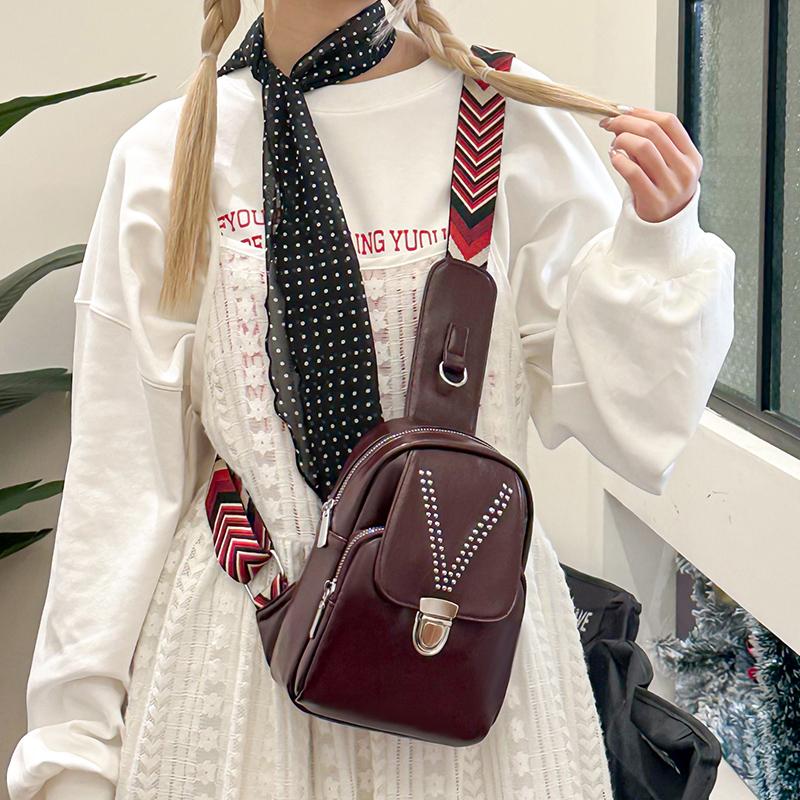 Women's Crossbody Bag Shoulder Bag Water-repellent PU Chest Bag