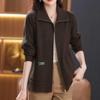 Women's Knitted Cardigan Winter Warm Zipper Cardigan Office Casual Cardigan