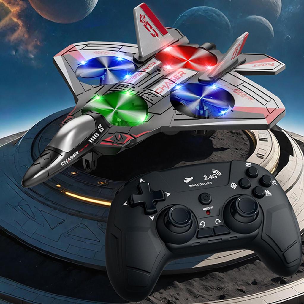 Remote Control Plane Fighter Adjustable Speed Portable Hobby Glider 360° Flip RC Airplane with