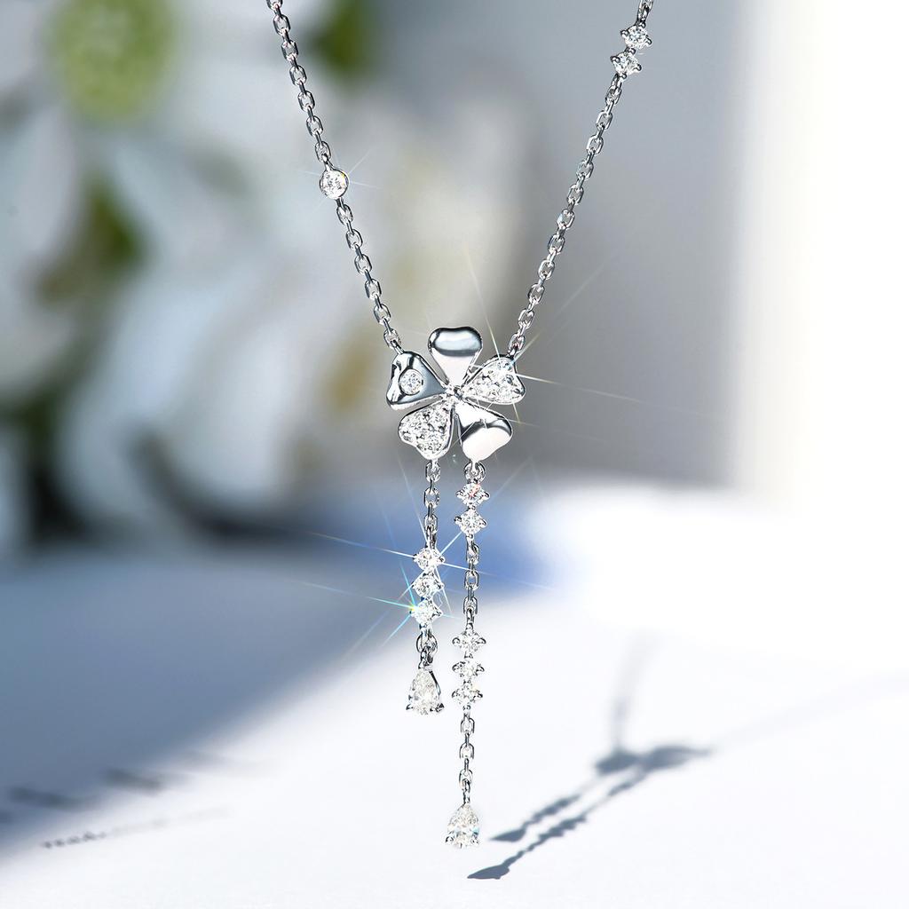 Cloud Necklace Umbrella Pendant Water Drop Fringe Accessories Diamond Versatile