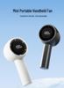 2026 Portable USB Rechargeable Handheld Mini Hurricane Fan with Digital Display