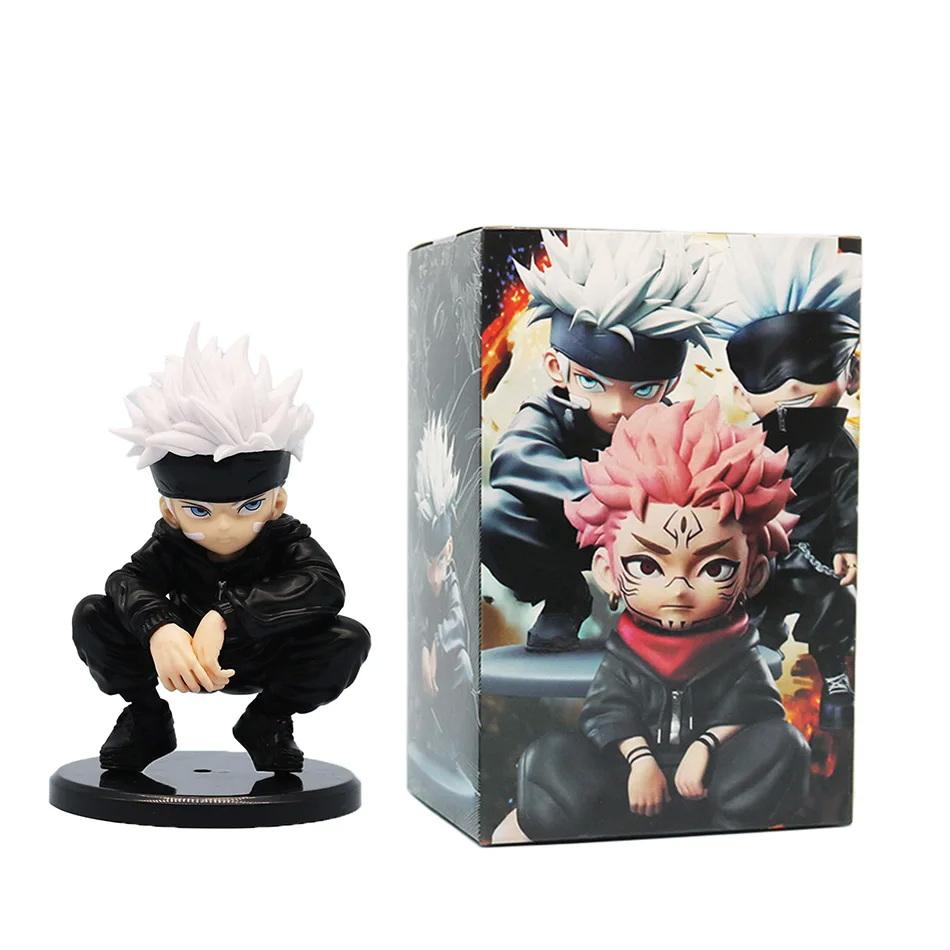 Jujutsu Kaisen Figuur Itadori Yuji Gojo Satori Fushiguro Megumi Kugisaki Schattige Speelgoedauto Decoratie PVC Model Cadeau
