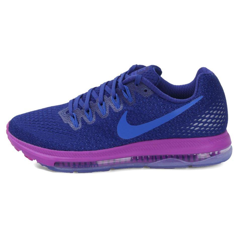 Nike All Out Zoom Durable Low Top Running Shoes Women Sneakers Blue 878671-404