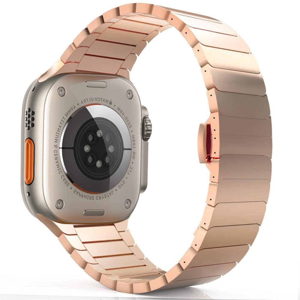 Stainless Steel Strap for Apple Watch Ultra 2 band 49mm 44mm 40mm 45mm 41mm 42mm correa Bracelet iWatch series 7 SE 8 3 6 9 10