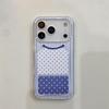 Polka Dot Smiley Face Foldable Anti-fall Phone Case for iPhone 14/13, Apple 17/16/15 PROMAX