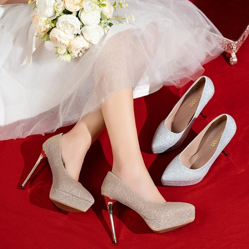 Fashion Women Pumps Stiletto Sexy High Heels Women 2025 New Summer Casual Plus Size Pumps Platform Luxury Wedding Shoes Zapatos De Mujer