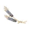 Korean Exquisite Wheat Ear Brooch High-end Women's Versatile Crystal Corsage Design Sense Pin Suit Accessories