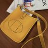 New Casual Bag Leather First Layer Cowhide Small Square Bag Tote Bag Portable Shoulder Messenger Women's Bag