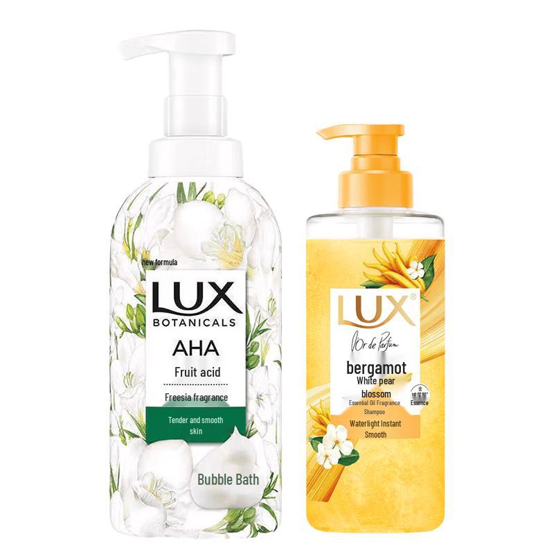 Lux Freesia Shower Gel & Bergamot White Pear Shampoo Bundle