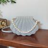 Stylish simple bag spring new version trend shell pearl portable shoulder messenger bag