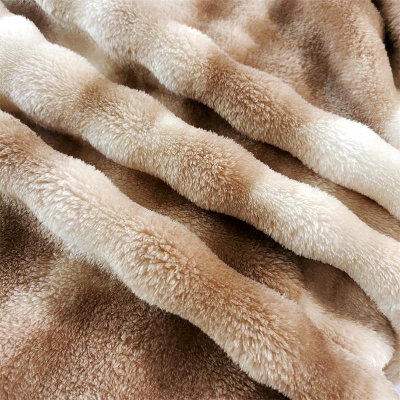 Tuscan Autumn Winter Warmth Blanket Thickened Keep Warm Flannel Sofa Blankets Soft Comfortable Bubble Fleece Nap Shawl Blanket