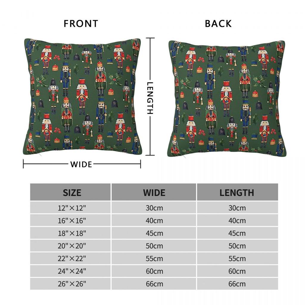 Stylish Nutcracker Party  Square Pillowcase Cushion Cover Pillow Case Throw Pillow Cover for Home Bedroom Car