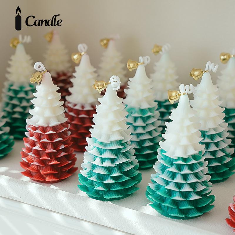 Christmas Candle Birthday Gift Handmade Souvenir Gift Set Gift Box Christmas Tree Shape Scented Candle Ornament