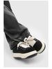 Herren Hässlich-Süße Lässige Brotschuhe: Sneaker mit dicker Sohle, höhenverstärkend, runder Zehenpartie, niedrig geschnitten zum Schnüren für Frühling und Sommer (208).