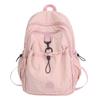 Schoolbag New Fresh Junior High School Backpack College Bag Large Capacity Nylon Commuter Casual Versatile Backpack