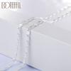 925 Sterling Silver 16/18/20/22/24/26/28/30 Inch 2mm Charm Chain Necklace for Women Man Fashion Wedding Party Jewelry