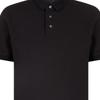Emporio Armani Solid Color Jacquard Button Short Sleeve Polo Shirt Men Tops Black EM001295AF1-0762F-C156
