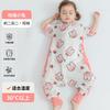 Baby Sleep Sack Bamboo Cotton Short Sleeve Footie Pajamas Toddlers 0-3 Years A-Grade Safe Lightweight Sleeping Bag