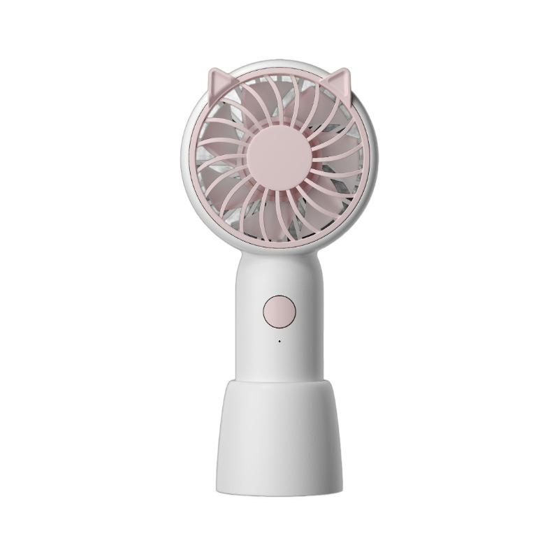 Mini USB Rechargeable Handheld Electric Fan - Strong Wind Power for Desktop Use