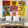 1PC Scoo-dog Mystery Night K-pop Music Group Tapestry Accessories for Bedroom,Livingroom, Dormitory Room Wall Decor Fan Birthday Gifts
