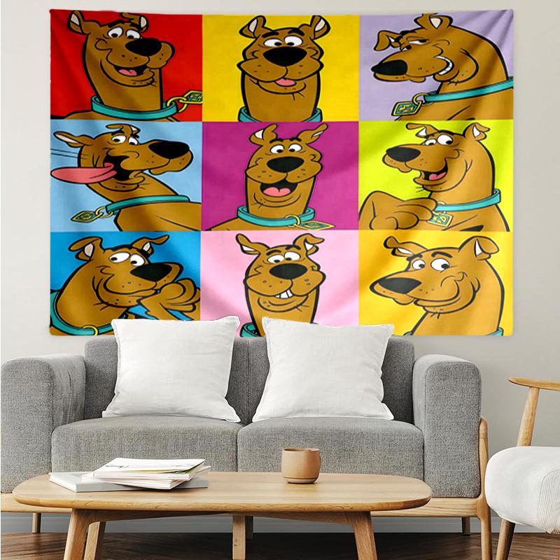 1PC Scoo-dog Mystery Night K-pop Music Group Tapestry Accessories for Bedroom,Livingroom, Dormitory Room Wall Decor Fan Birthday Gifts