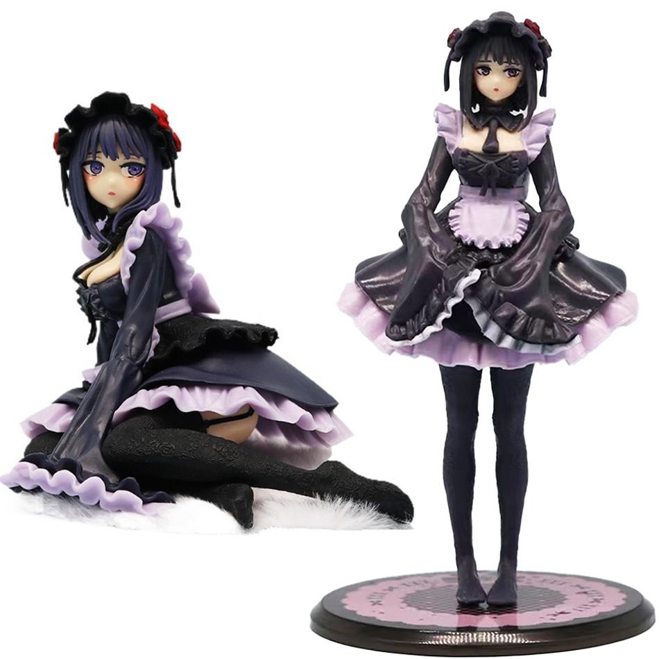 My Dress-Up Darling Zwei Anime-Figuren Schwarzes Dienstmädchen-Outfit Kitagawa Marin Actionfigur Shizuku Kuroe Figur Sammlermodell Spielzeug