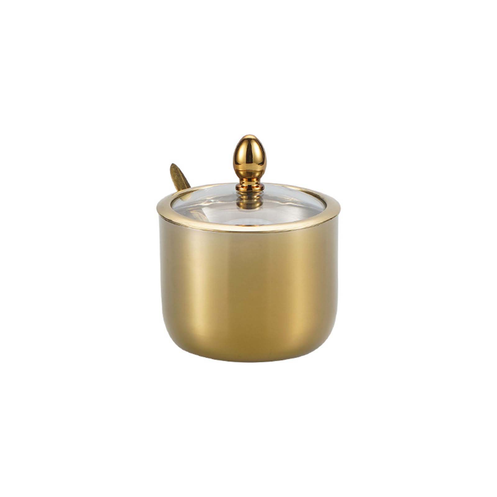 

304Stainless Steel Spices Storage Jar Kitchen Spices Tool Fashion Seasoning Container Suitable for Cooking Enthusiasts золотой