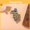 Elegant Geometric Alloy Brooch For Fashionable Denim Outfits Perfect For All Occasions