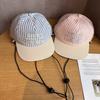Parent Child Striped Embroidered Baseball Cap With Sun Protection For Summer Outdoor Activities