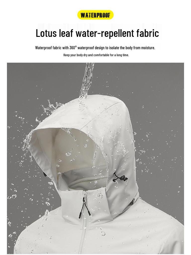 3-in-1 Outdoorjacke für Paare mit herausnehmbarem Futter - Winddicht, wasserabweisend und wasserdicht für den Bergsport