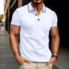 Cross-border men's clothing new lapel men's casual fashion short sleeves