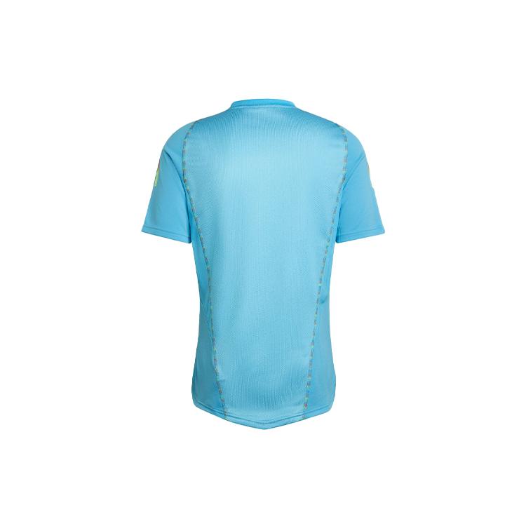 adidas Fußballtrikots Herren Blau Moderat Gerader Schnitt HJ9942