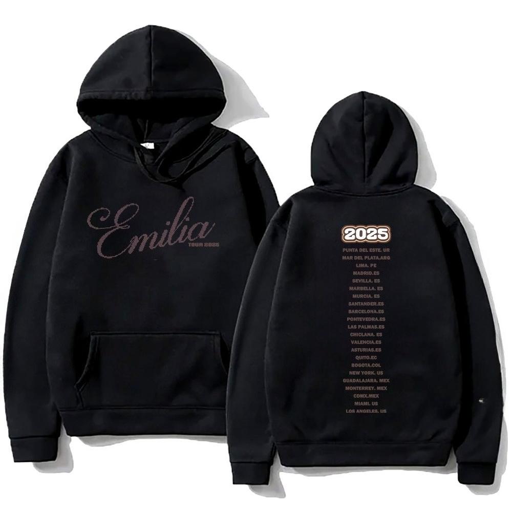 Fashion Women Sweatshirt Emilia Mernes Strass Tour 2025 Hoodie Unisex Long Sleeve Hip Hop Streetwear Casual Y2K Design Pullovers