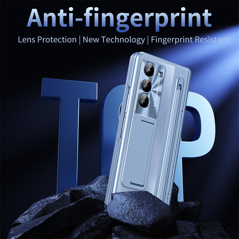 360 laipsnių pilnos apsaugos vyrių dėklas, skirtas Samsung Z Fold 8 Ultra 7 6 5 4 3 /Z TriFold, su lietimui jautriu rašikliu, sulankstomu dangteliu, grūdinto stiklo plėvele, stoveliu