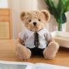 25cm Cute Cartoon Uniform Couple Bear Plush Toy Kawaii Suit Skirt Bear Stuffed Plush Animals Doll Pillow Birthday Gift For Kids