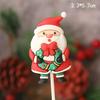 Christmas Decor Set: Card Inserts, Cake Toppers, Cup Garland, Wreath Ornaments, Strawberry Tower, Cartoon Star & Tree Decorations.