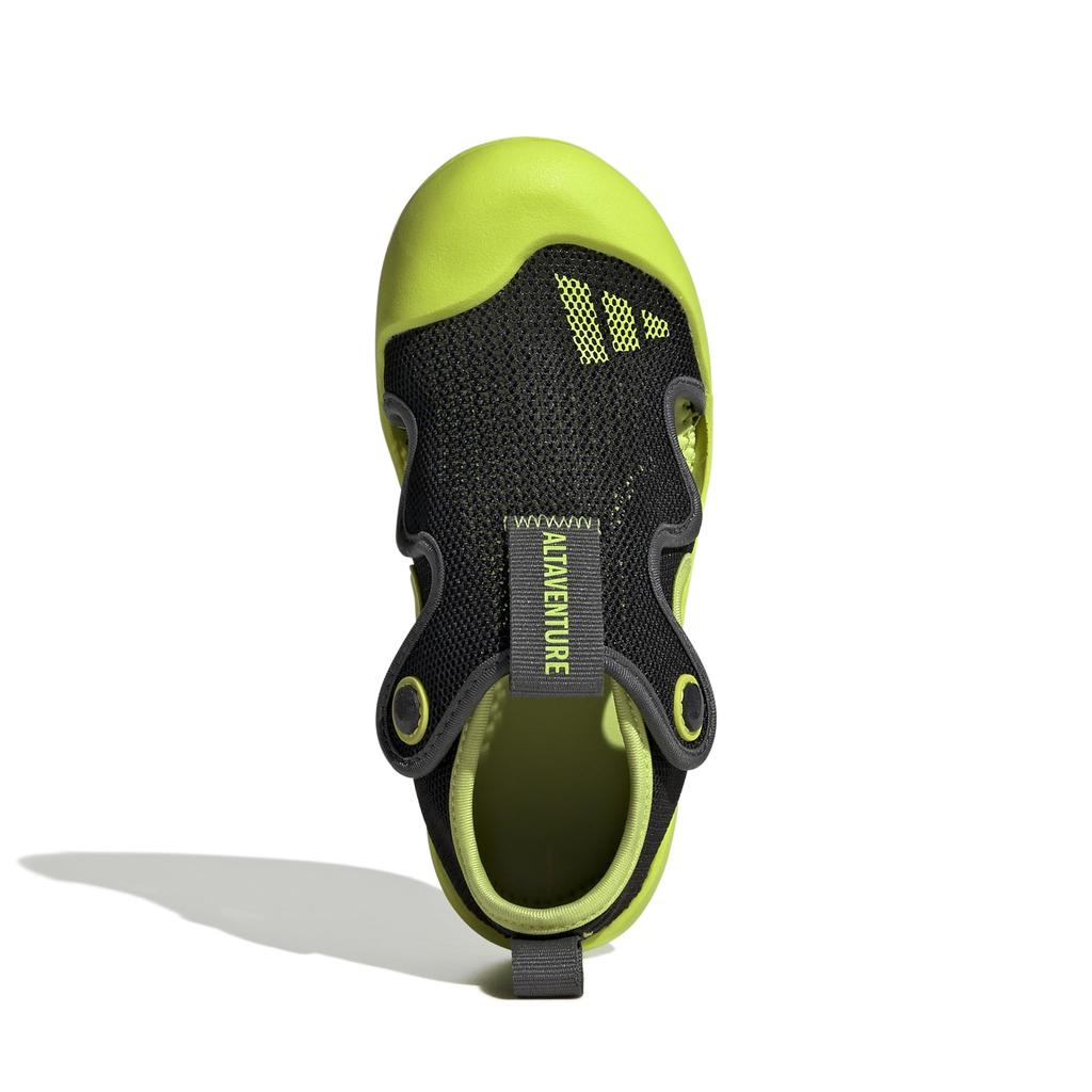 Adidas Sandały sportowe Altaventure Junior dla chłopców i rozmiary Core Six Rozmiar 3.0 Dziewczęce, 17-22cm, NQX00, Czarny/Solar Slime/Szary (JP5749), 21,0 cm